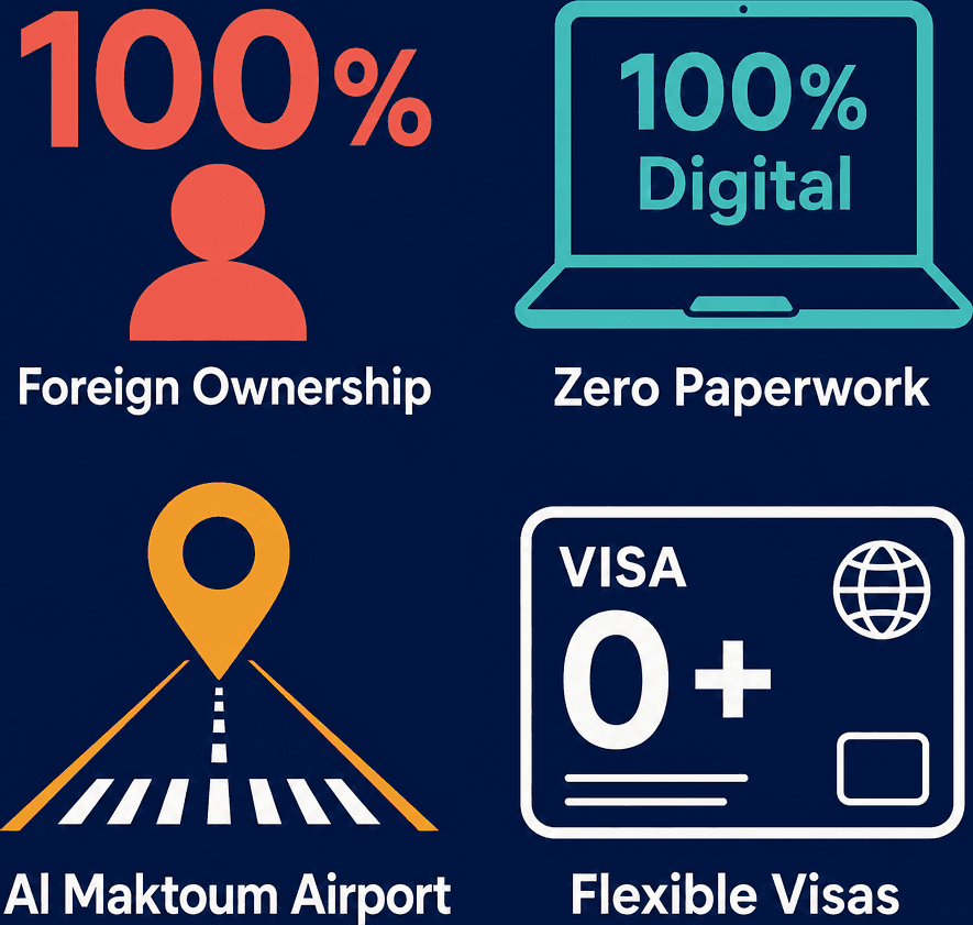 Infographic: A Complete Guide to the Cost of Opening a Company in Dubai South Business Hub Free Zone