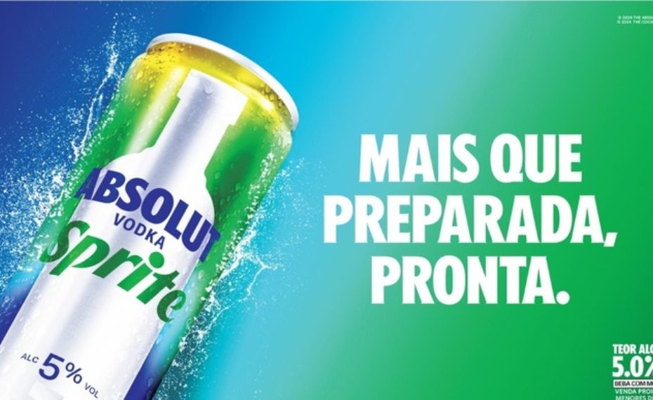 Coca-Cola e Pernod Ricard introduzem “Absolut Vodka & Sprite” no mercado brasileiro