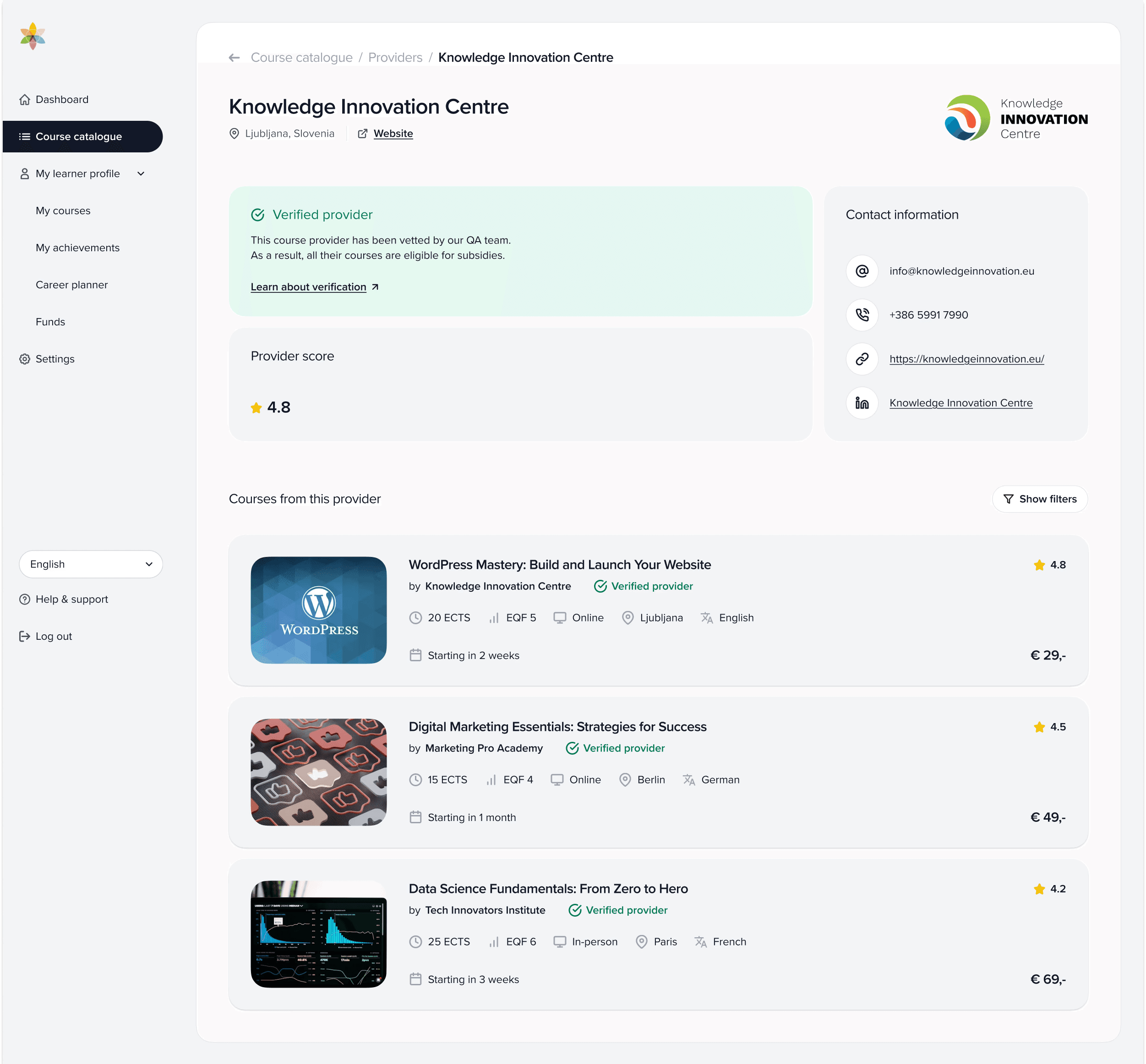 RALExILA provider page