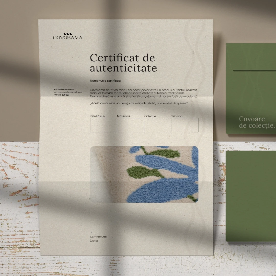 Certificat de autenticitate creat pentru Covorama