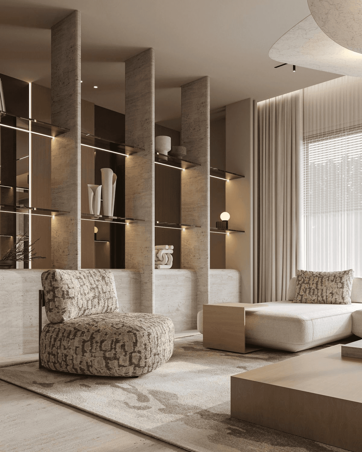 High-end spatial design and interior architecture project by COQUIE