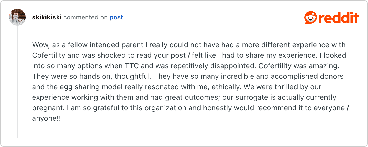 Post on Reddit