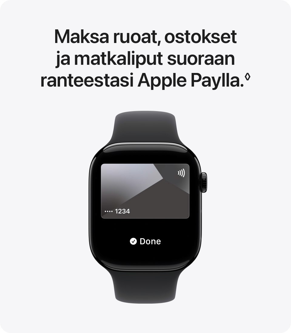 Apple Watch maksa ApplePaylla