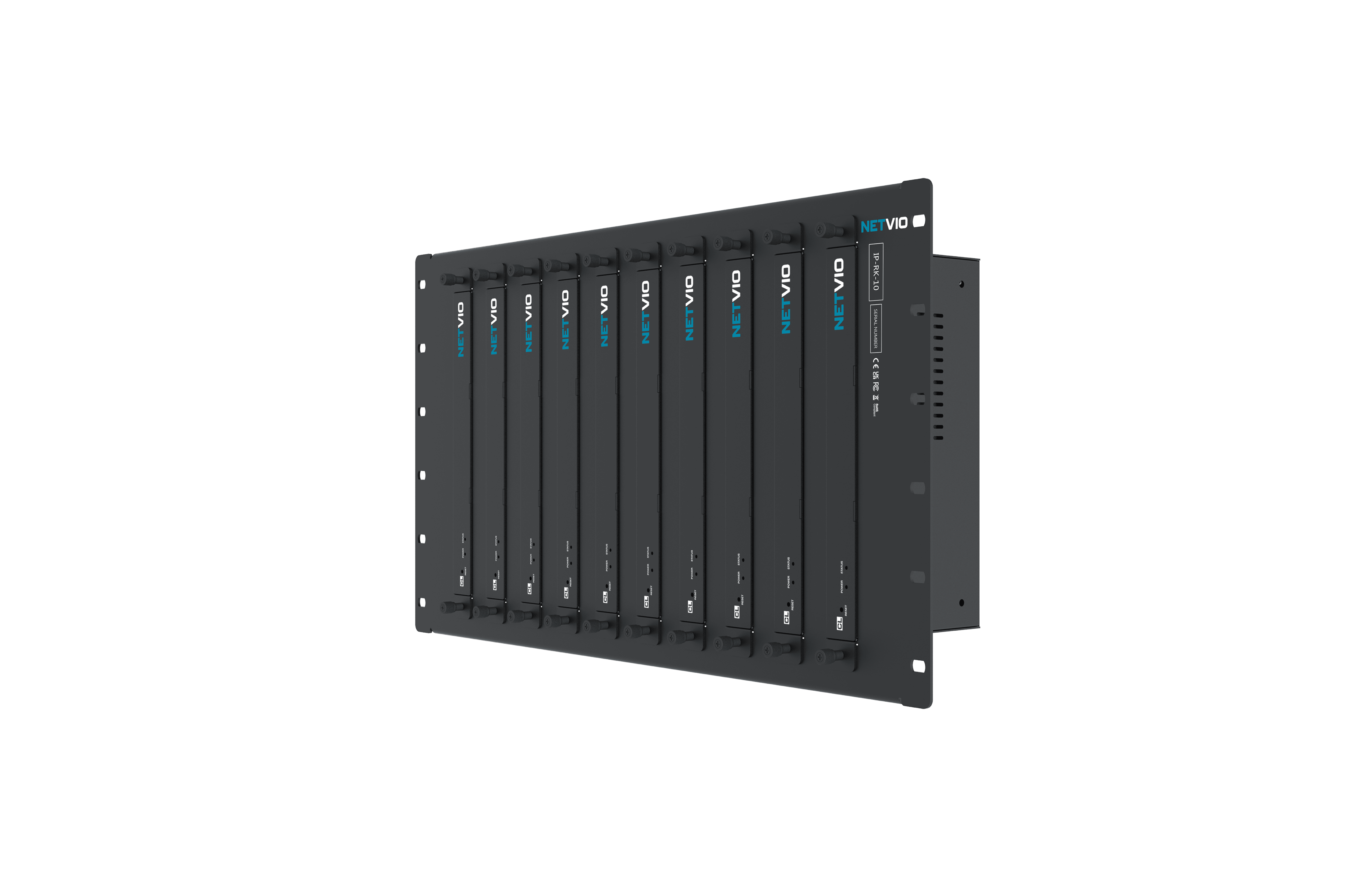 NETVIO IP-RK-10 rackmount server with multiple modules