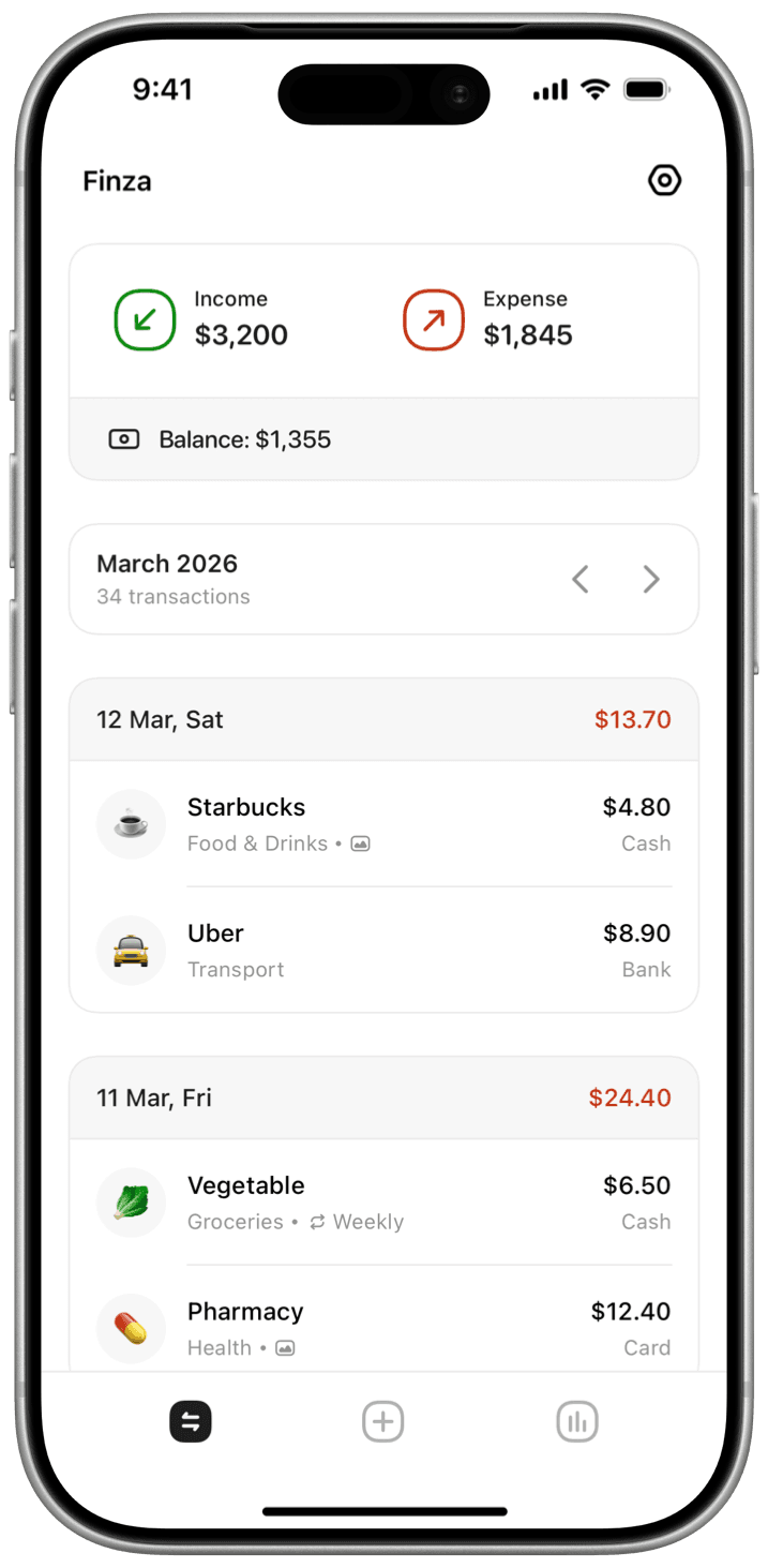 Phone mockup of the Superpower app