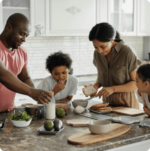 family preparing meal make every financial choice with confidence