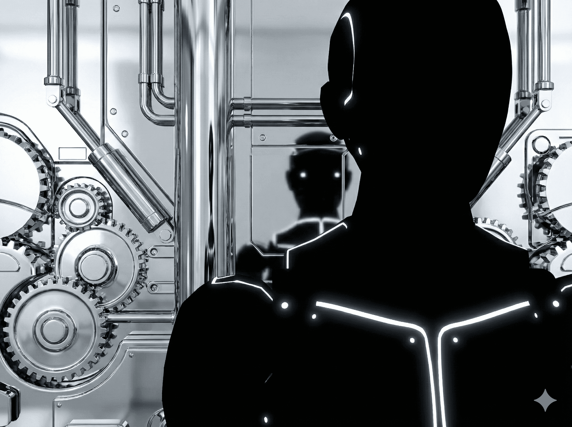 Black humanoid silhouette