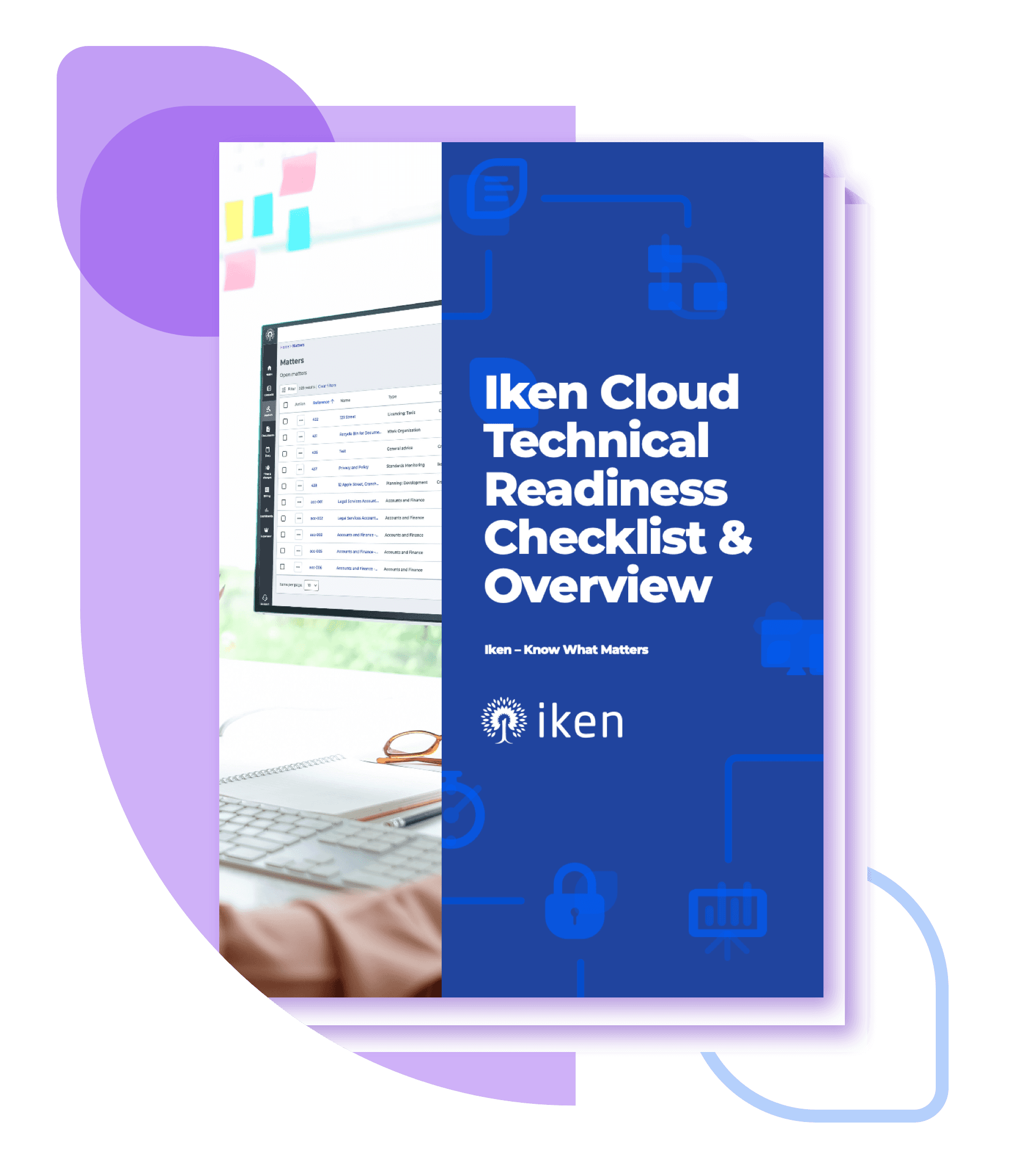 > Iken’s interface Screenshot for t cardiff city council case study about modernising legal management 