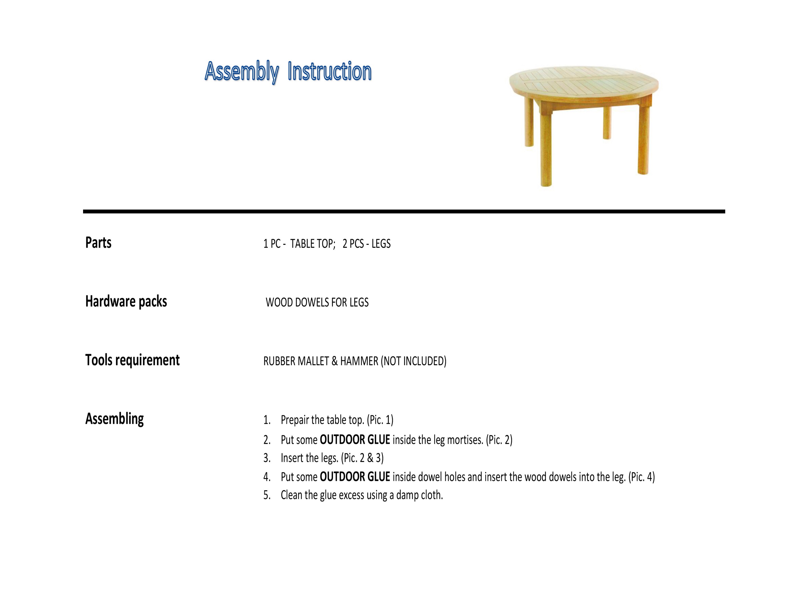 assembly instruction