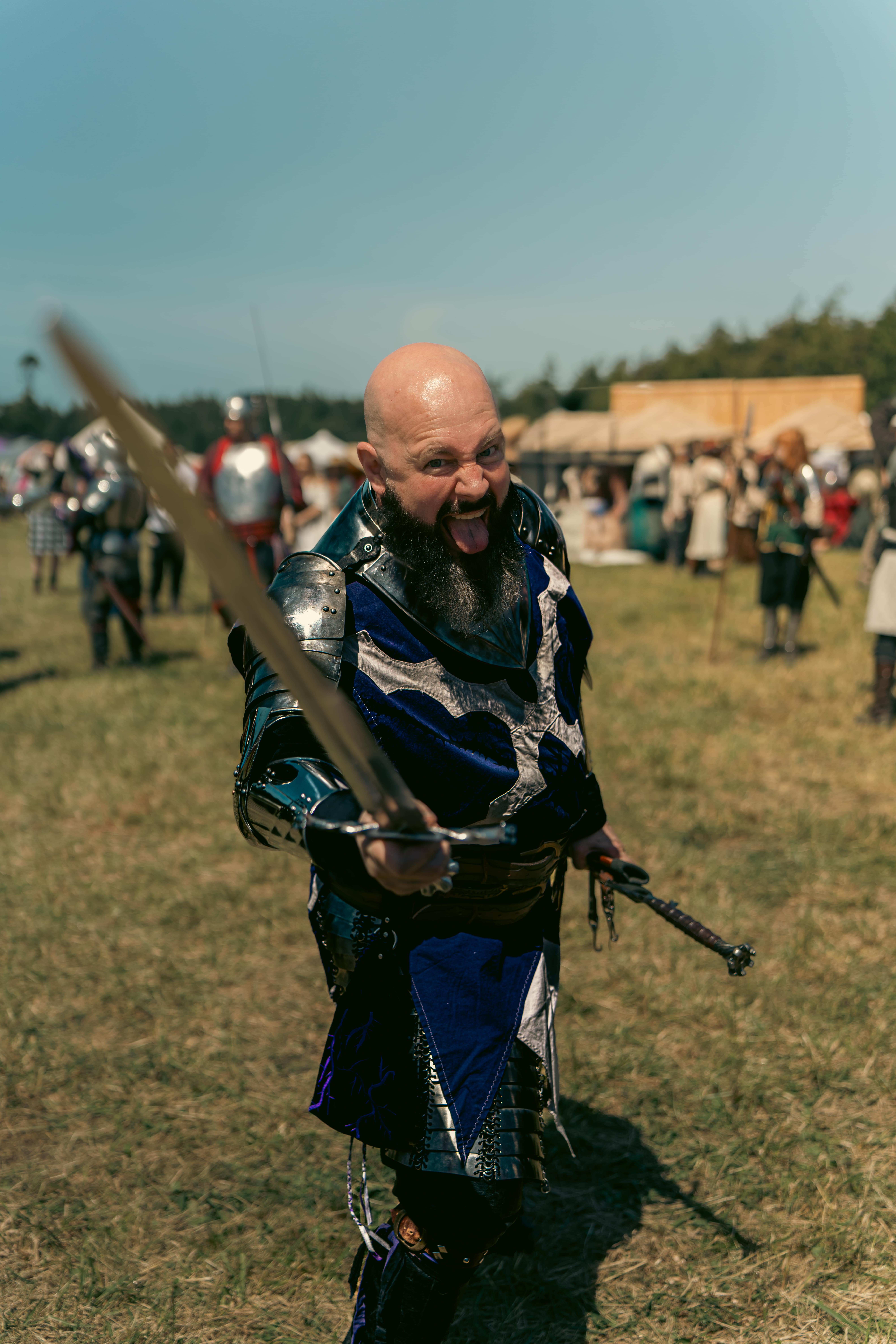 Guest Knight with sword enjoying WRF