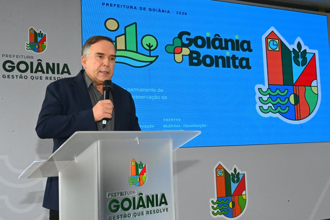 Mabel durante lançamento do Goiânia Mais Bonita