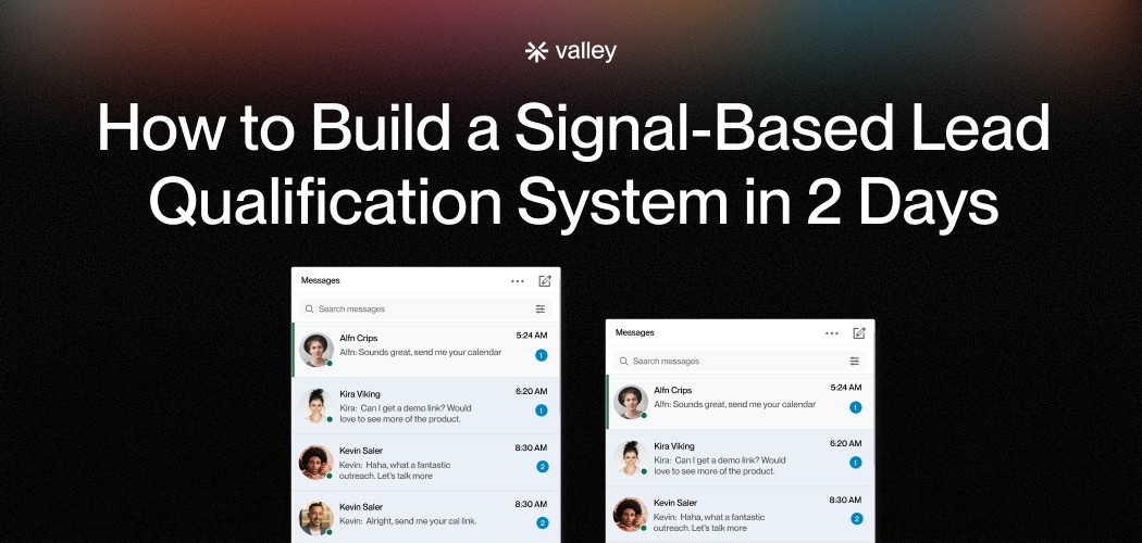 How to Build a Signal-Based Lead Qualification System in 2 Days