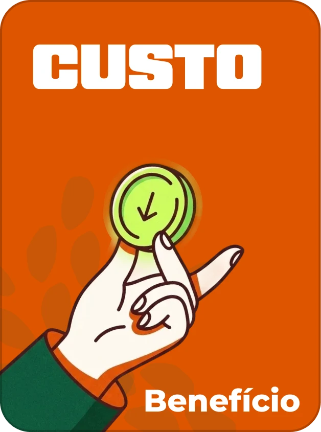 Ilustração - uma mão segurando uma moeda