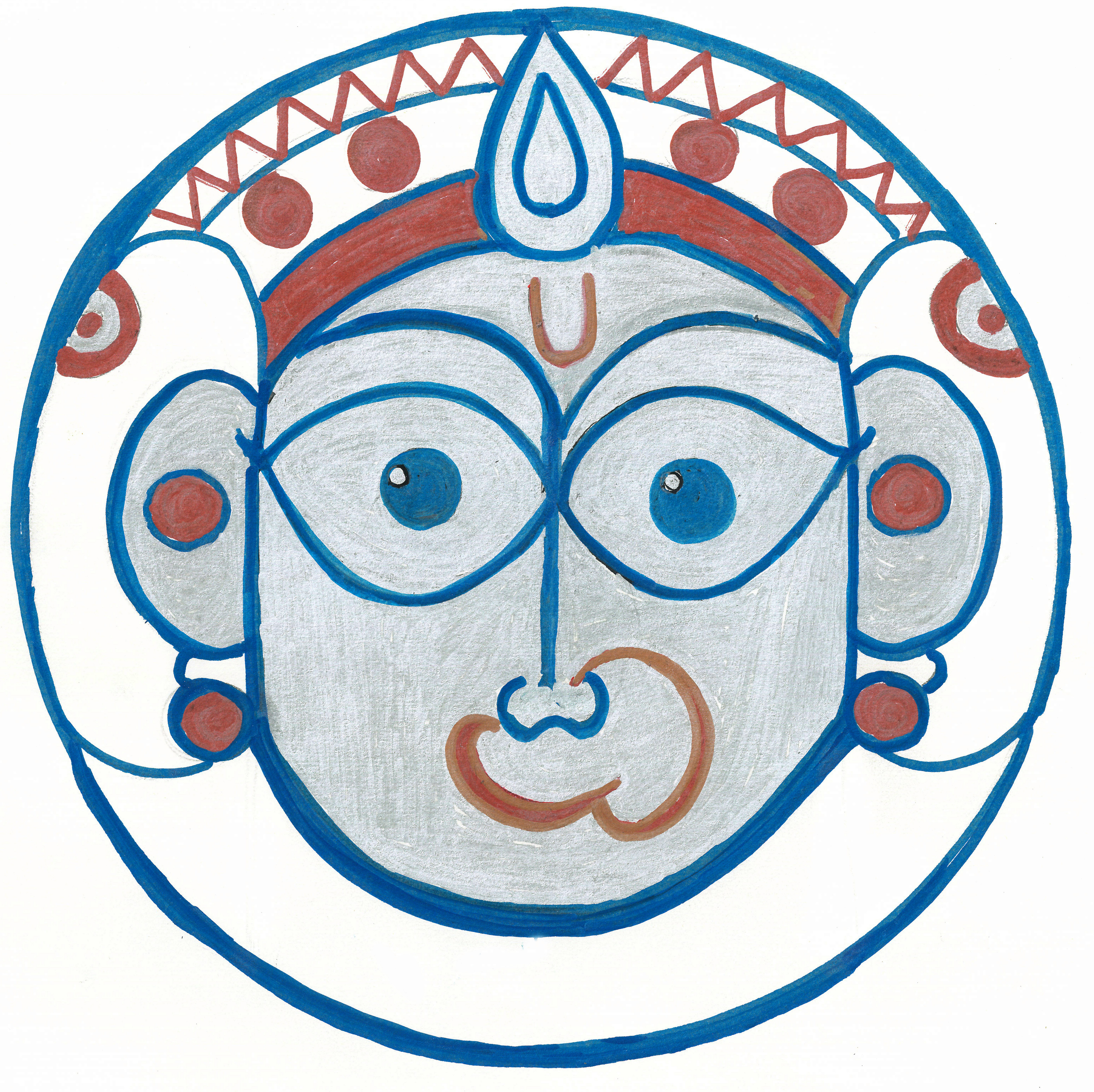 Blue Krishna Divine Tee