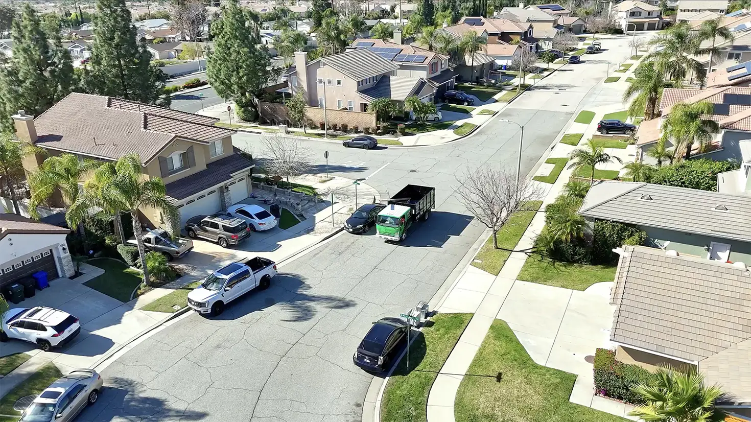 Residential neighborhood turf installation services in Fontana, CA