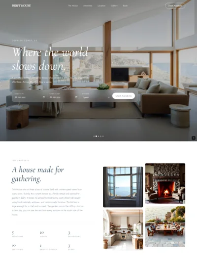 Vacation rental website prompt preview