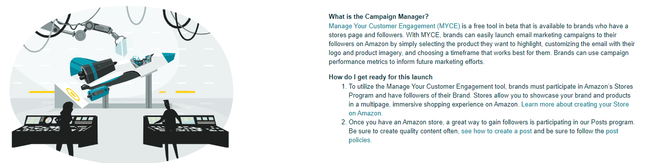 Amazon manage your customer engagement tool