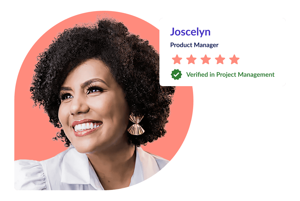Profile pic, Joscelyn, chief marketing officer.