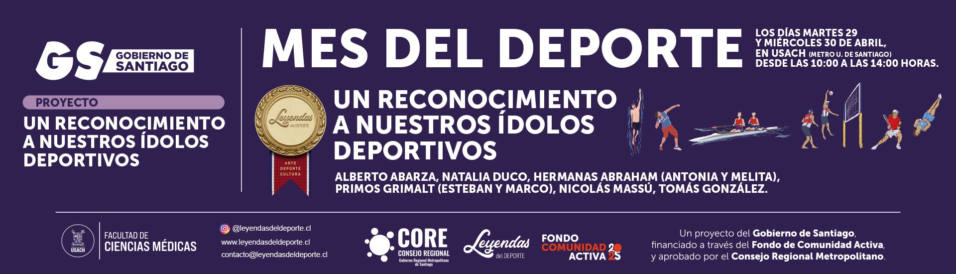 Mes del deporte. Homenaje deportivo.