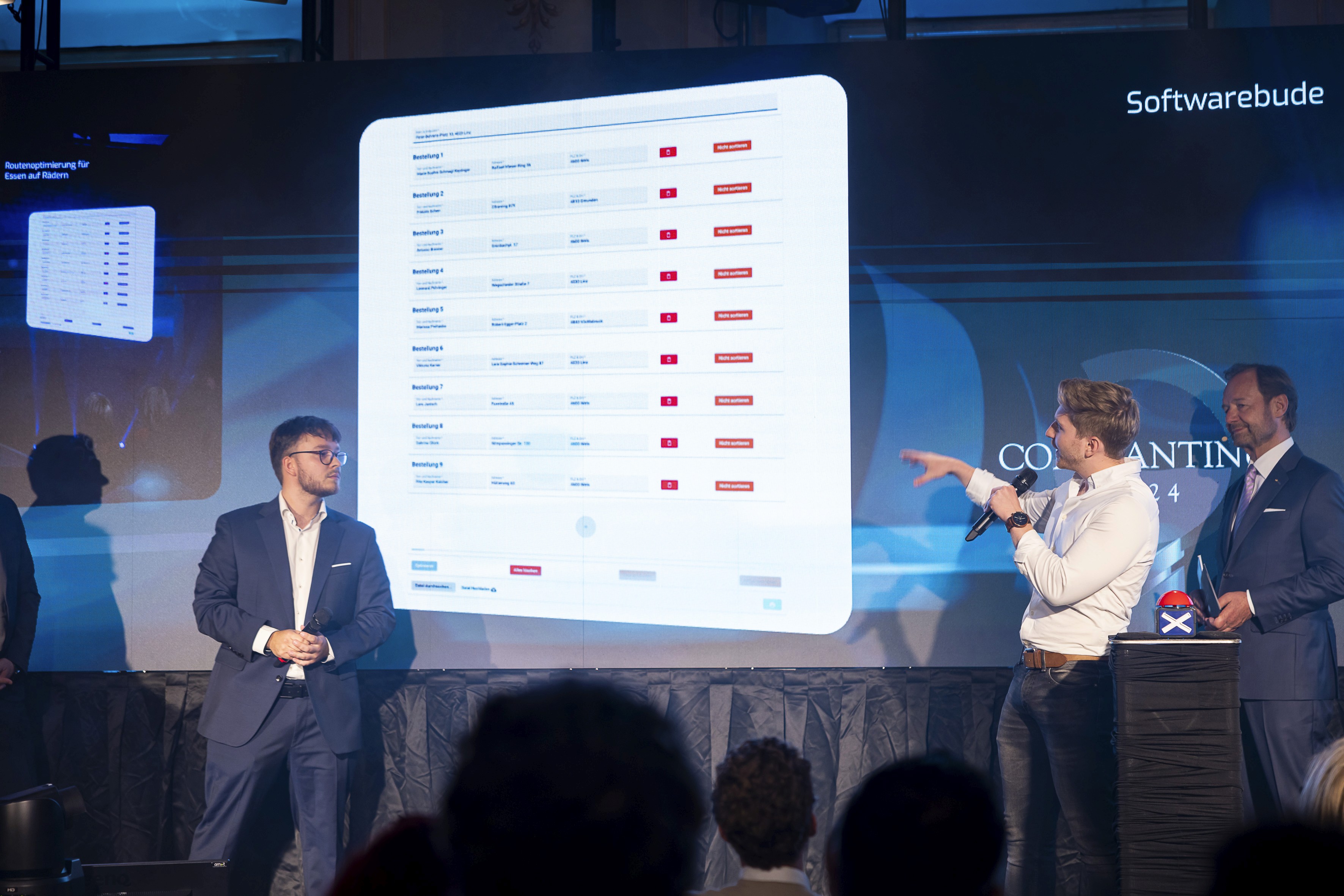 Softwarebude beim Constantinus Award Pitch
