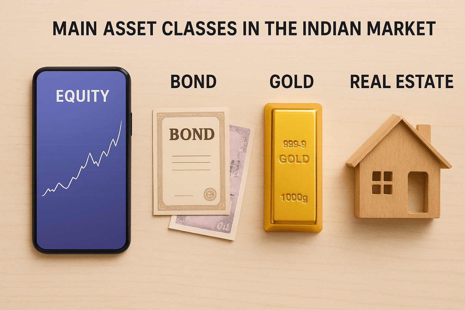 Main asset classes in the Indian market