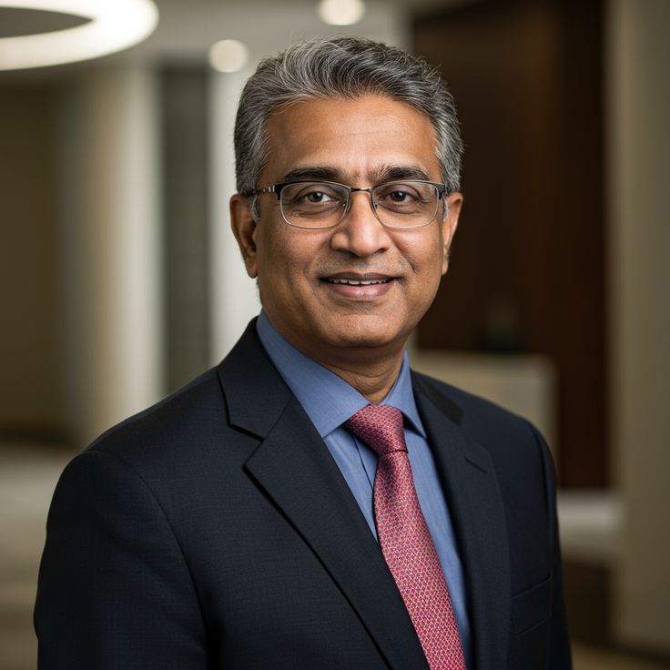 A young woman with long hair smiles while standing against a green backdrop, wearing a casual dark sweater.