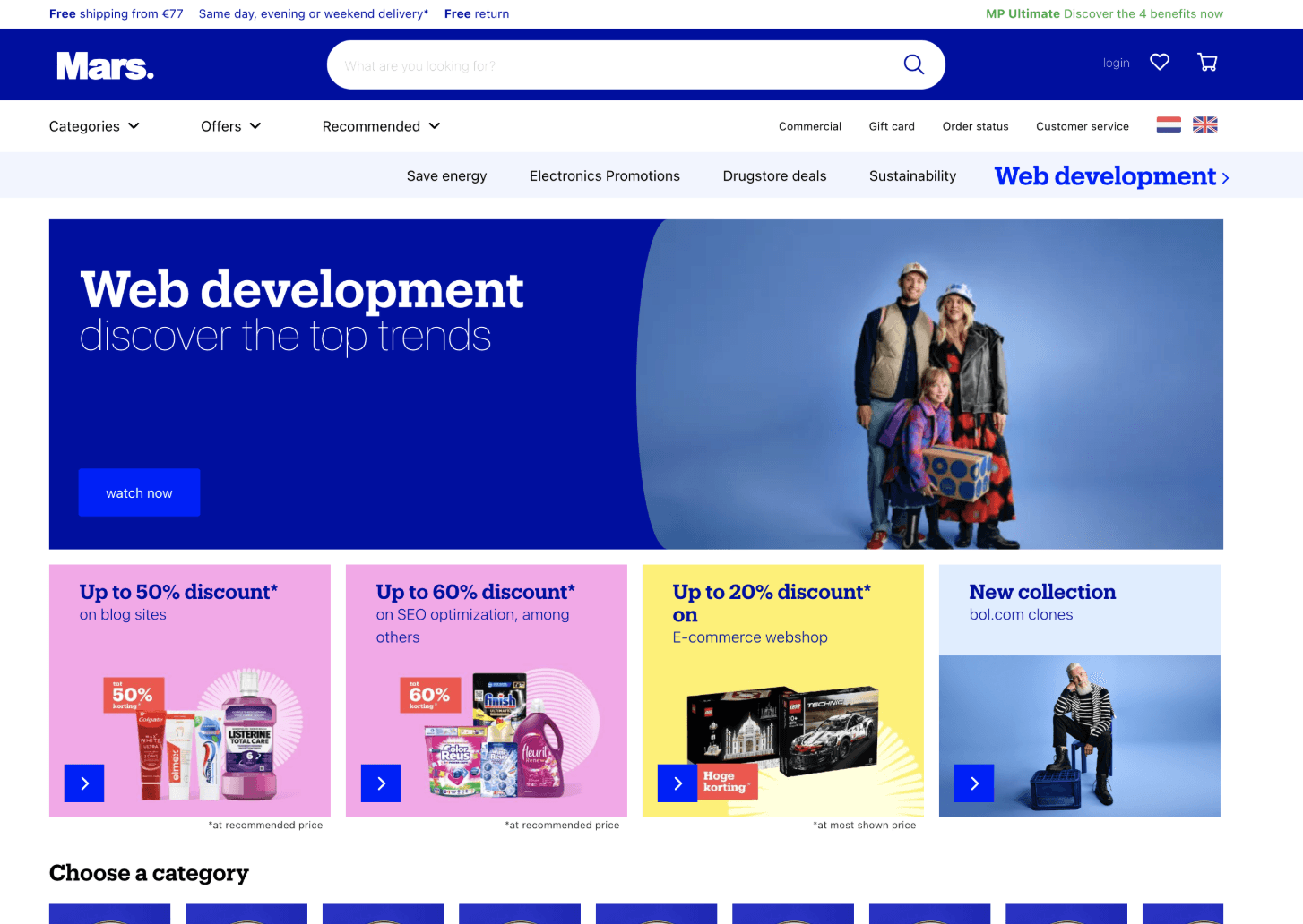 E-commerce winkel