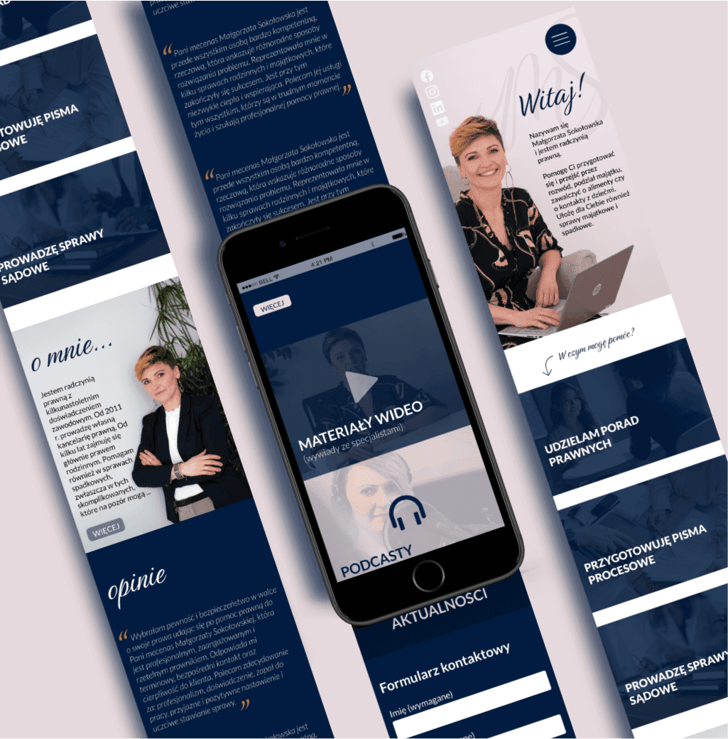 Website display on mobile.