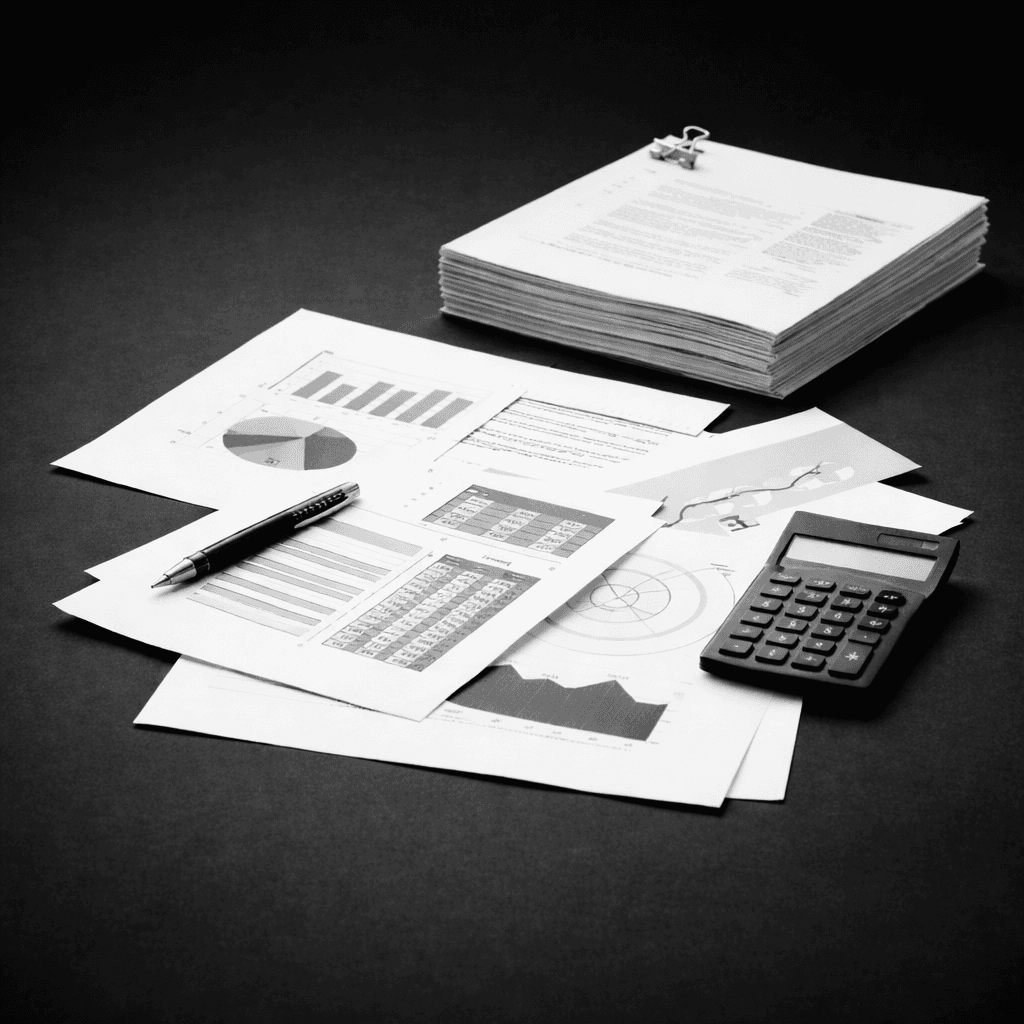Documents and planning materials on a desk, representing customized solutions tailored to client needs.