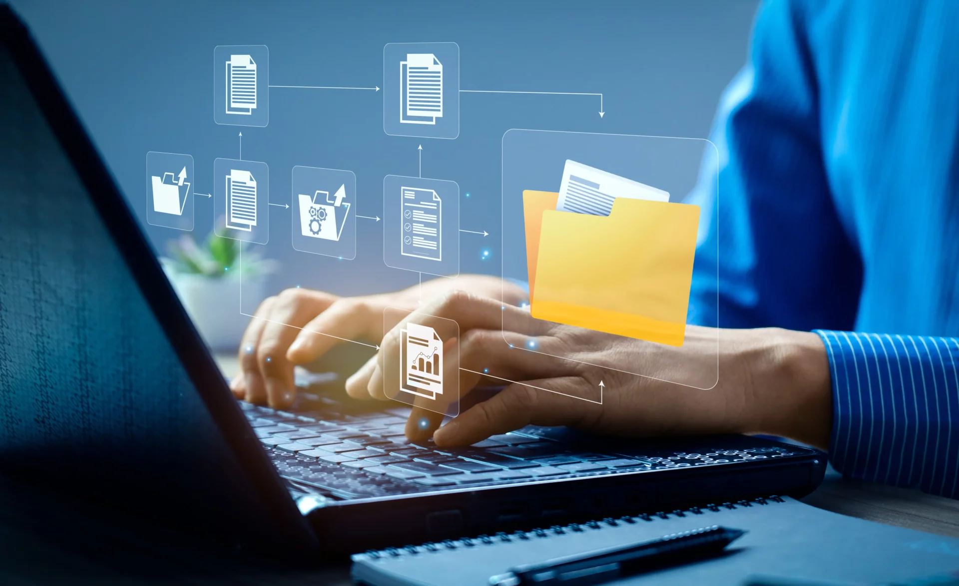 man sorting files - best Document Management Software