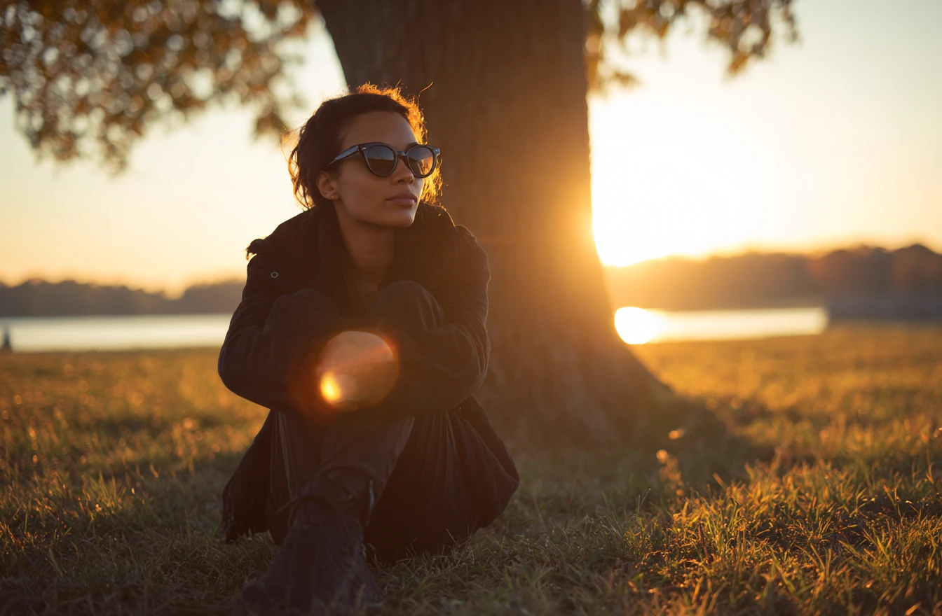 A man works on a laptop