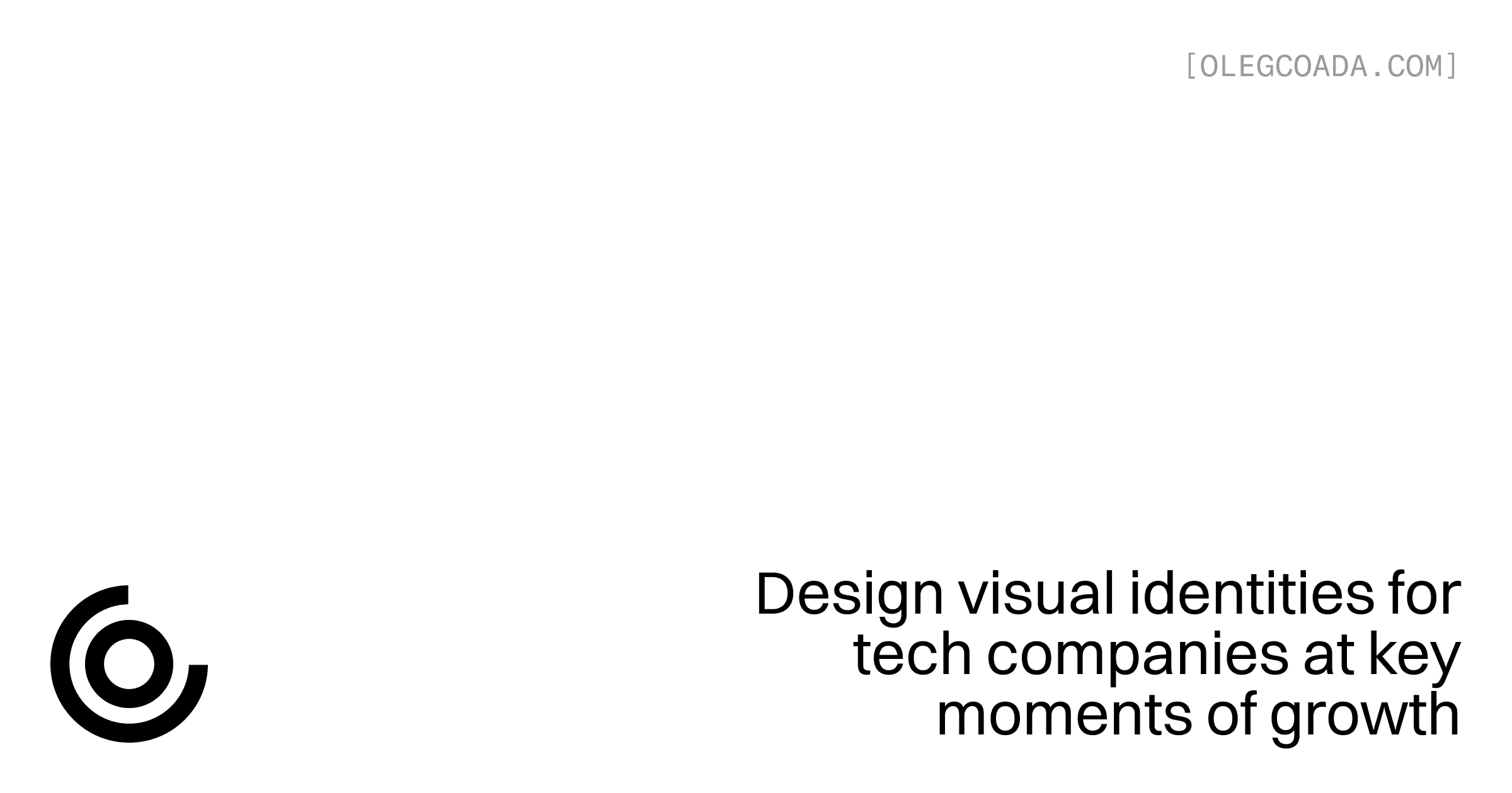 Oleg Coada – Logo and Branding
