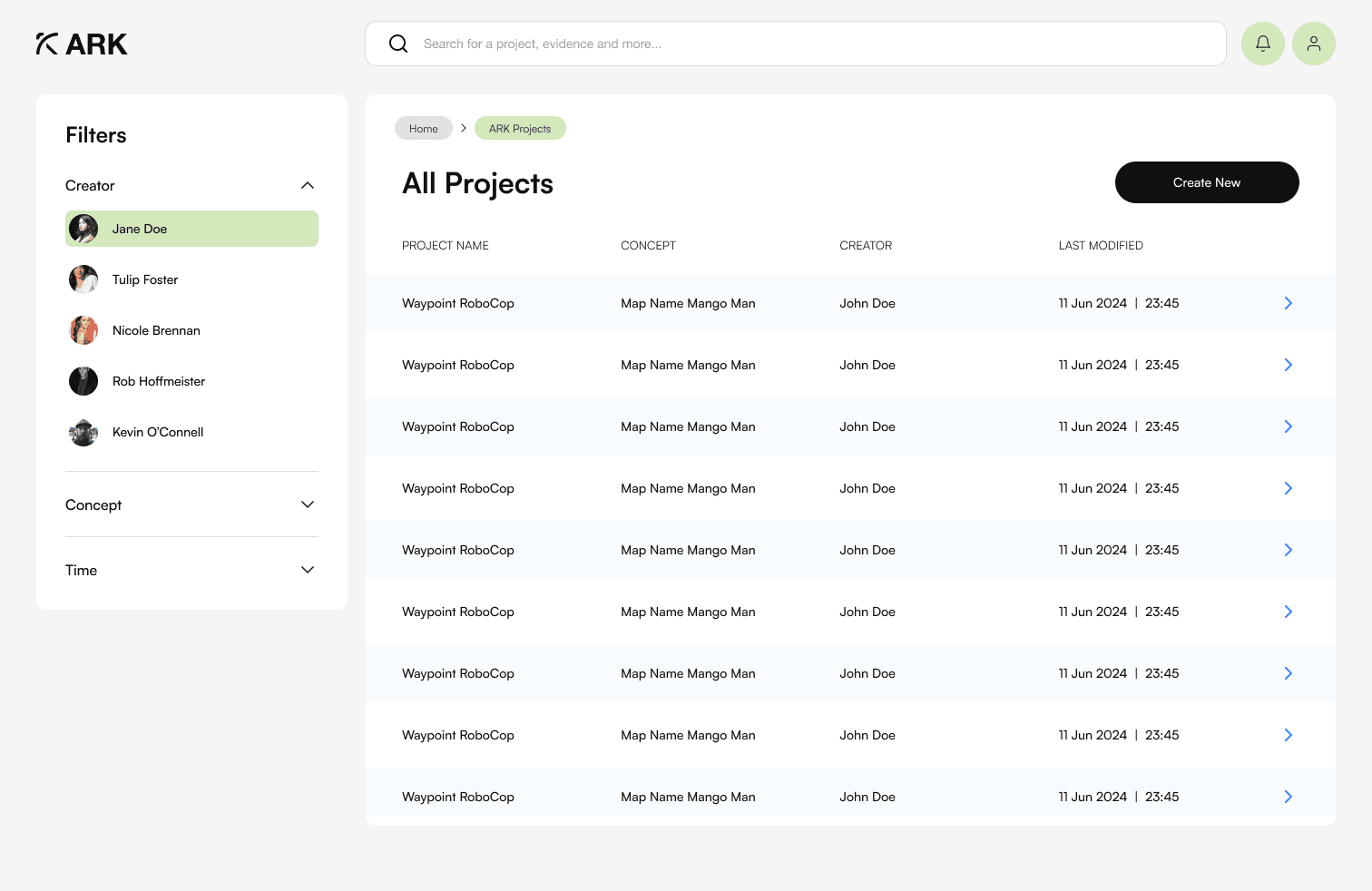 ARK UI Screen 2