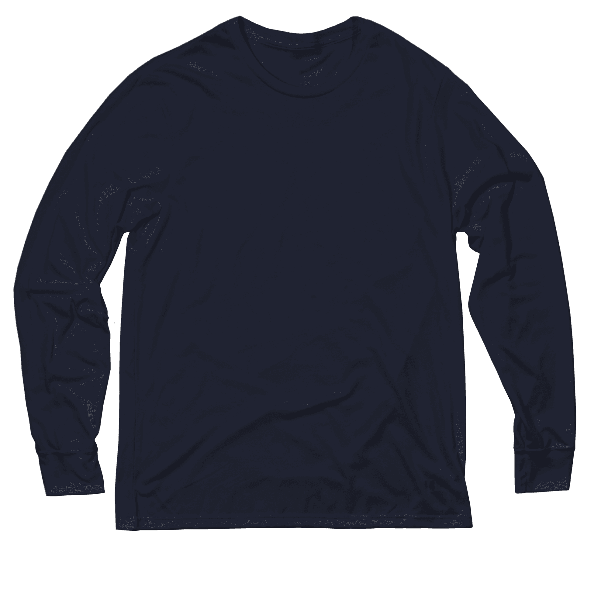 A navy Allmade Eco Triblend Long Sleeve Tee.