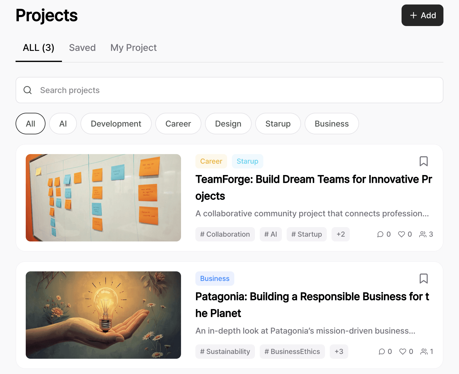 An image of Freelio's budget ui