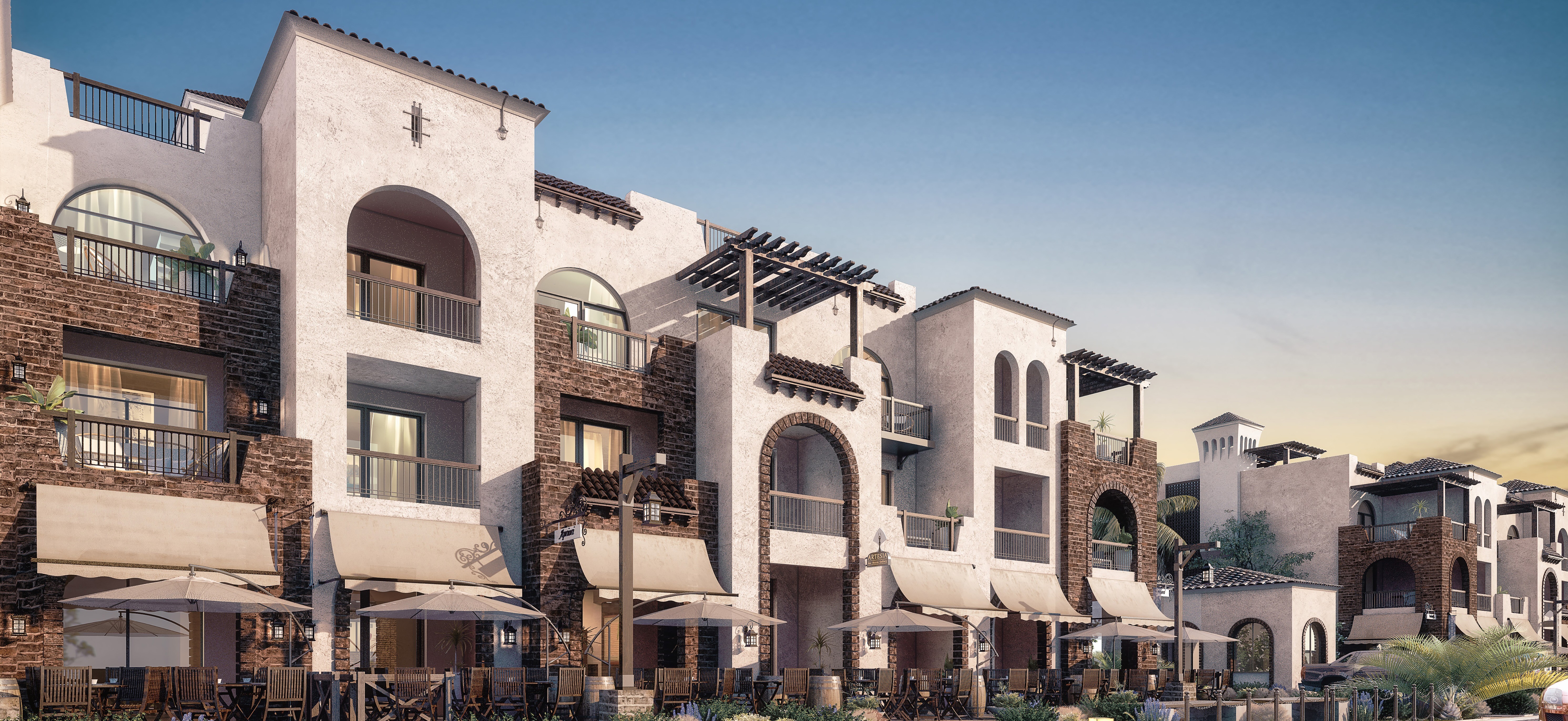 houses surrounded with plants