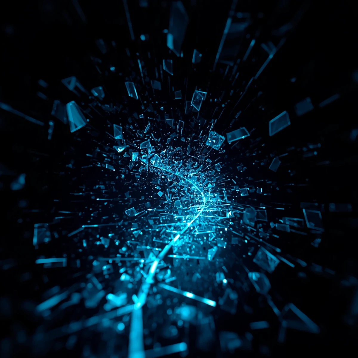 Abstract 3D visualization showing a chaotic, fragmented field schedule transforming into an optimized algorithmic route.