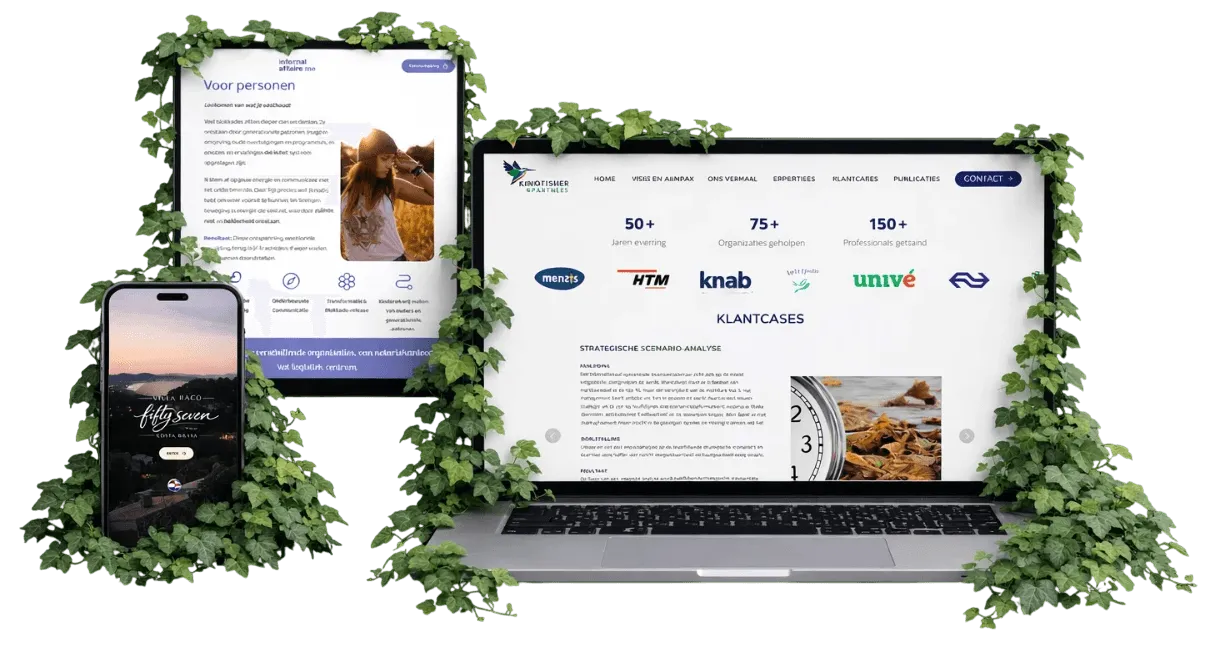 Responsive website ontwerp ontwikkeld door the horizon lab gevestigd in Nijmegen