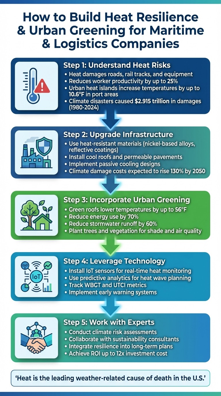 5-Step Heat Resilience Framework for Maritime and Logistics Companies