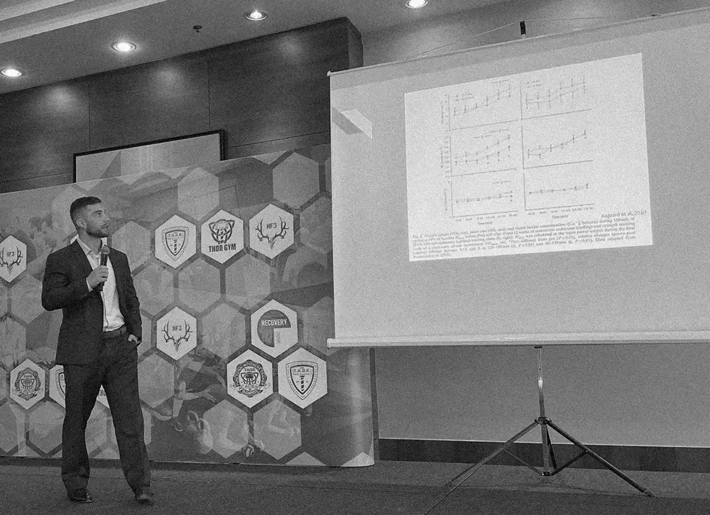 Spergel Dániel summit edző előadást tart a Fitness Konferencián ultrasportolók erőnléti edzéséről