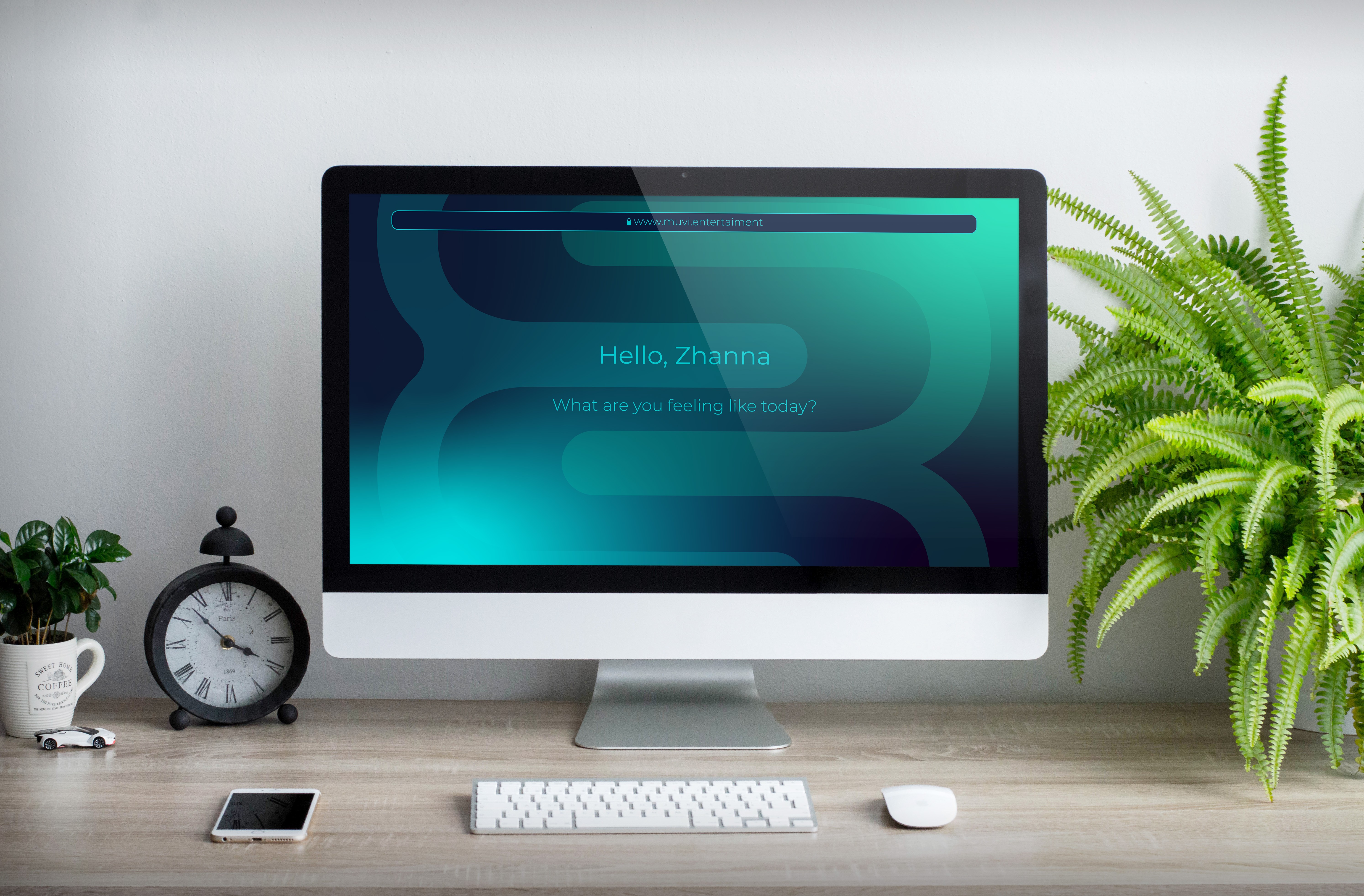 Muvi desktop interface screen