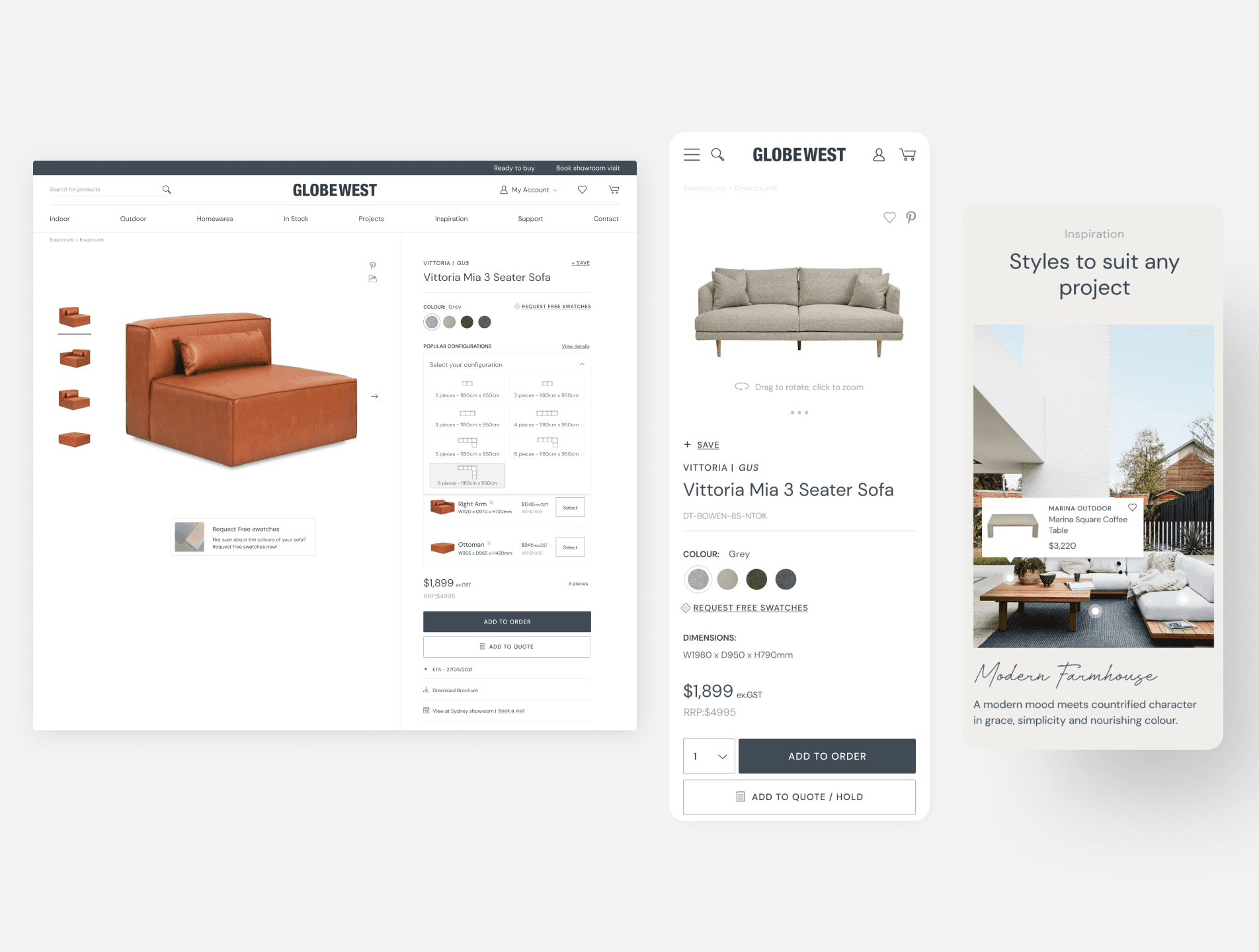 A deep green steep hill