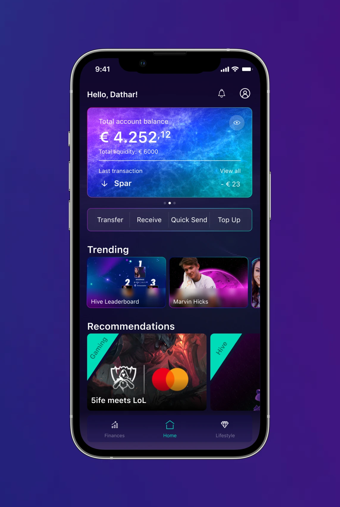 Mockup Mobile App Dashboard