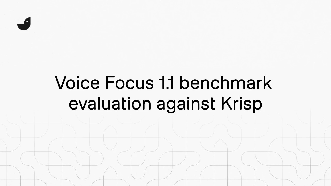 ai-coustics and LiveKit logos above the blog title: Voice Focus 2.0 + Native LiveKit Integration Production-ready voice agents are here