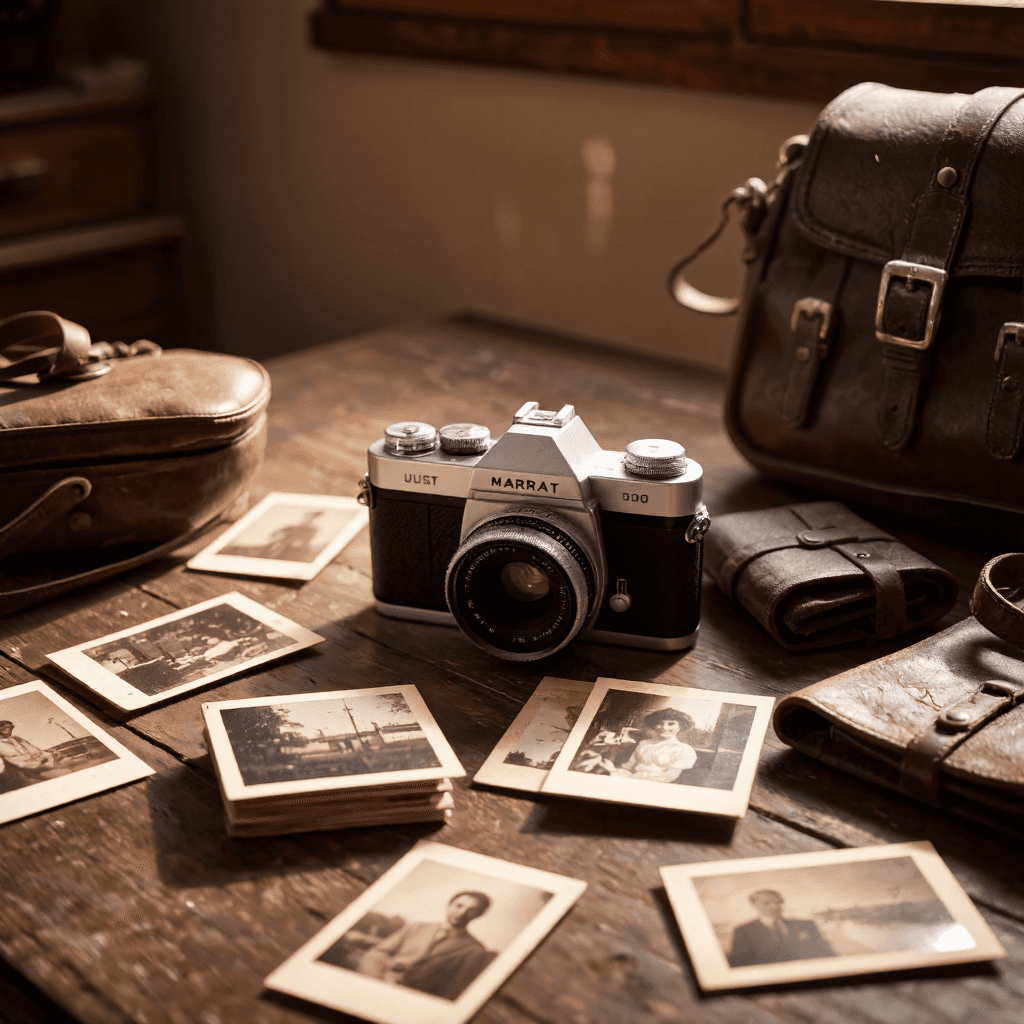 product photography of camera