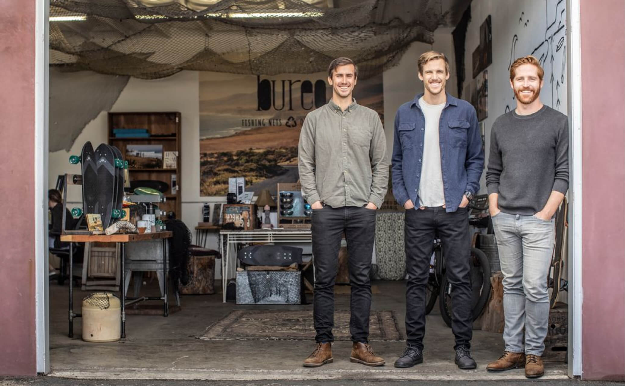 Co-Founder David Stover, Creative Director Greg Swienton, and Co-Founder Kevin Ahearn.