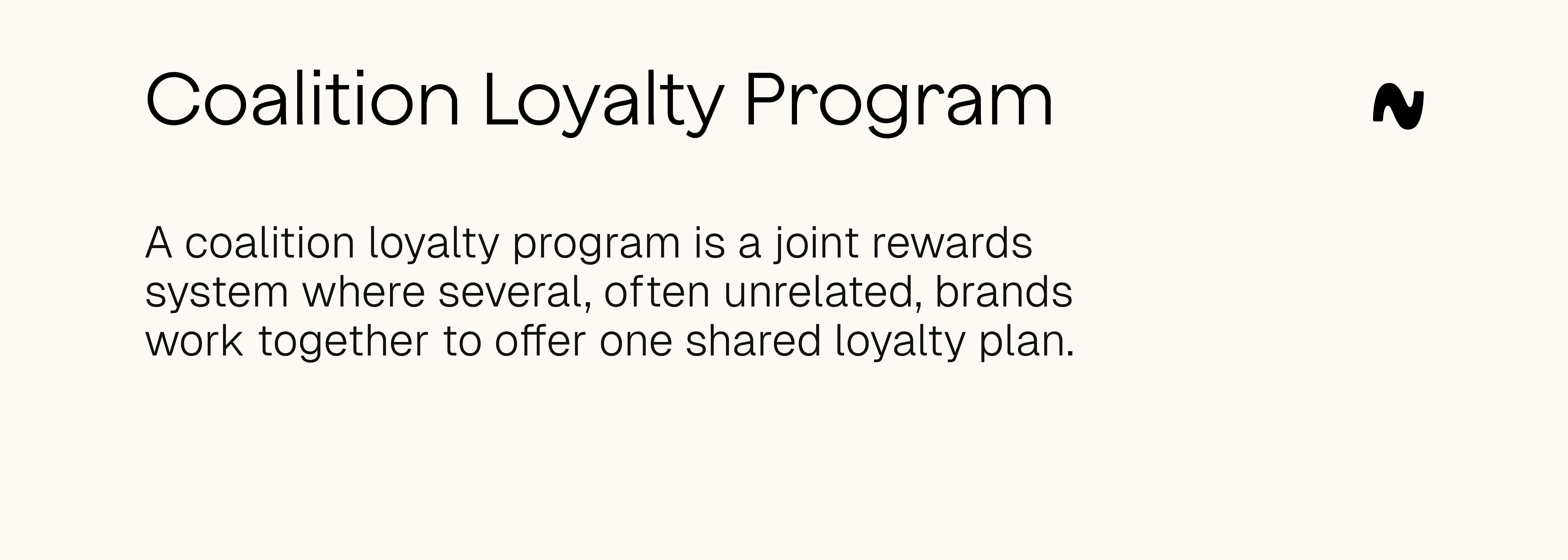 Coalition Loyalty program definition 