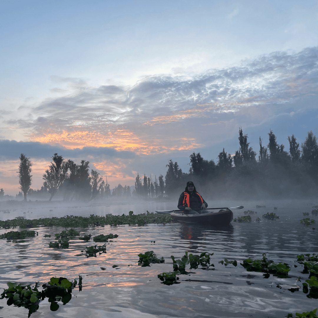 Kayak en Xochimilco