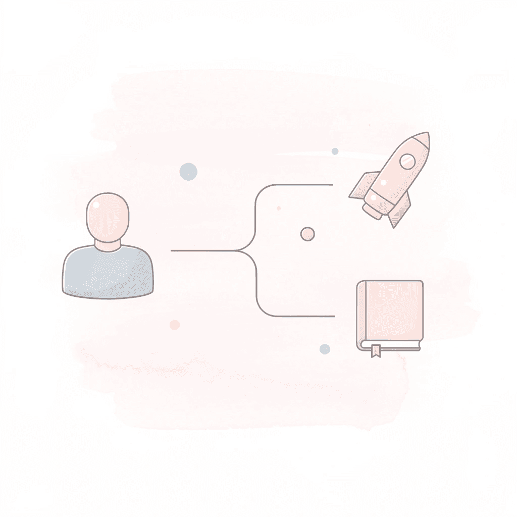  Decision point icon splitting into two paths representing SAT choice