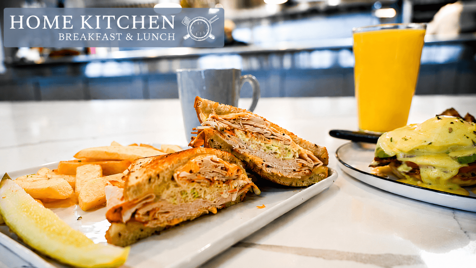Home Kitchen brunch and lunch with sandwich and breakfast plate options
